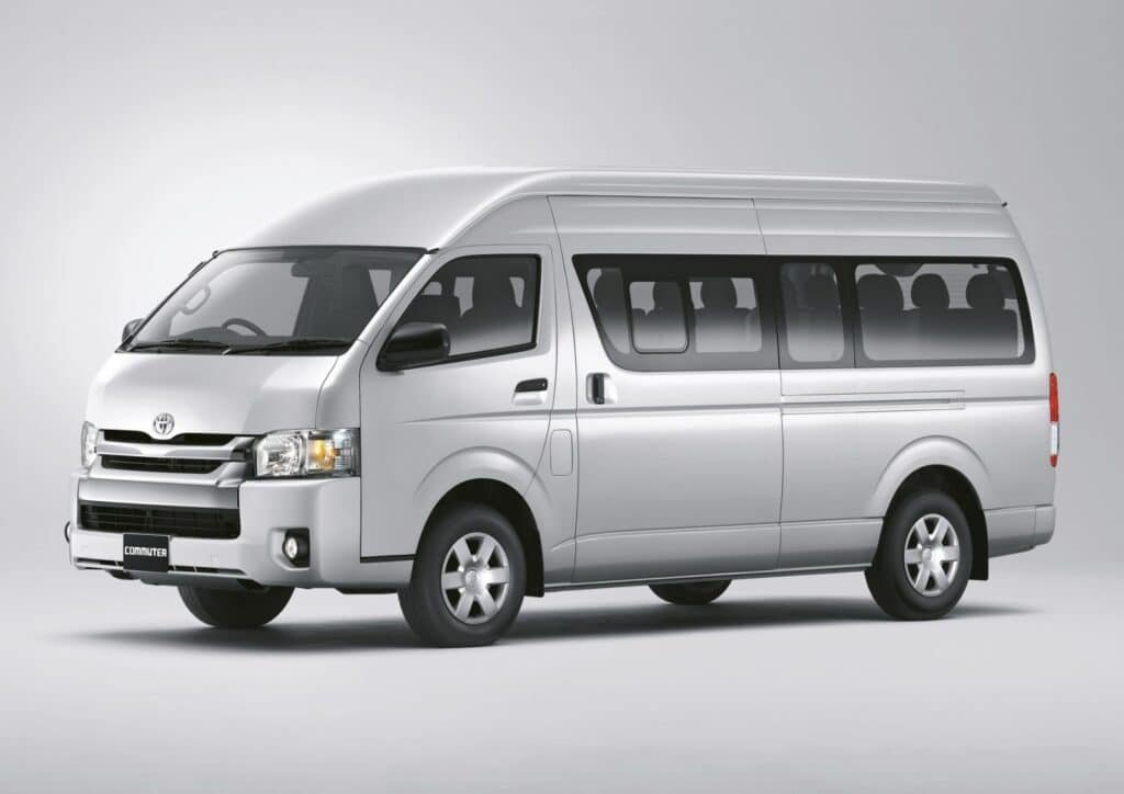 Toyota Haice 15 seater Bus rental in dubai sharjah abu dhabi uae
