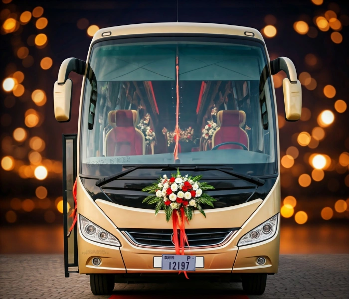 Wedding guest minibus transport in Dubai