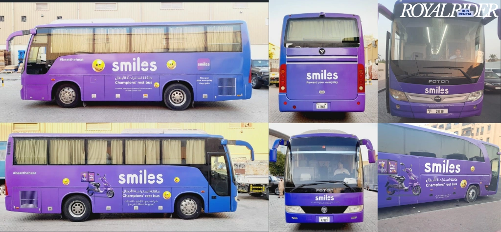 Etisalat Smiles App Bus Branding Campaign