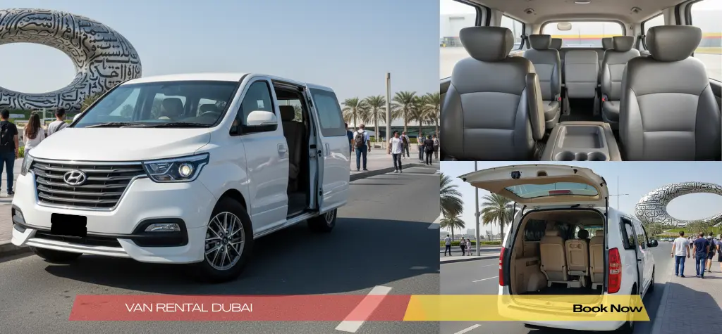 6 passenger car rental dubai