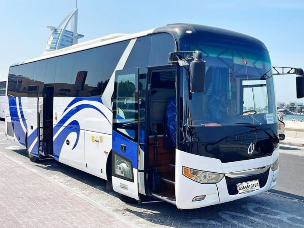 50 Seater Bus Rental Dubai UAE | Luxury Coach with Driver 24 Zhongtong 47 seater luxury bus