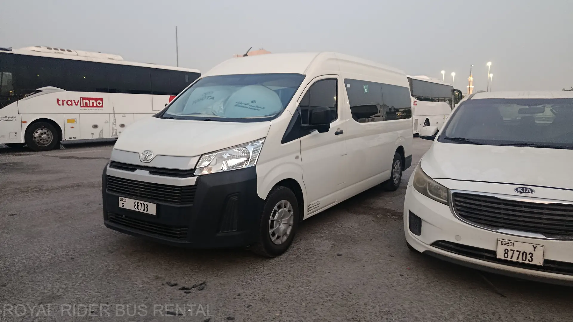 13 seater bus rental dubai