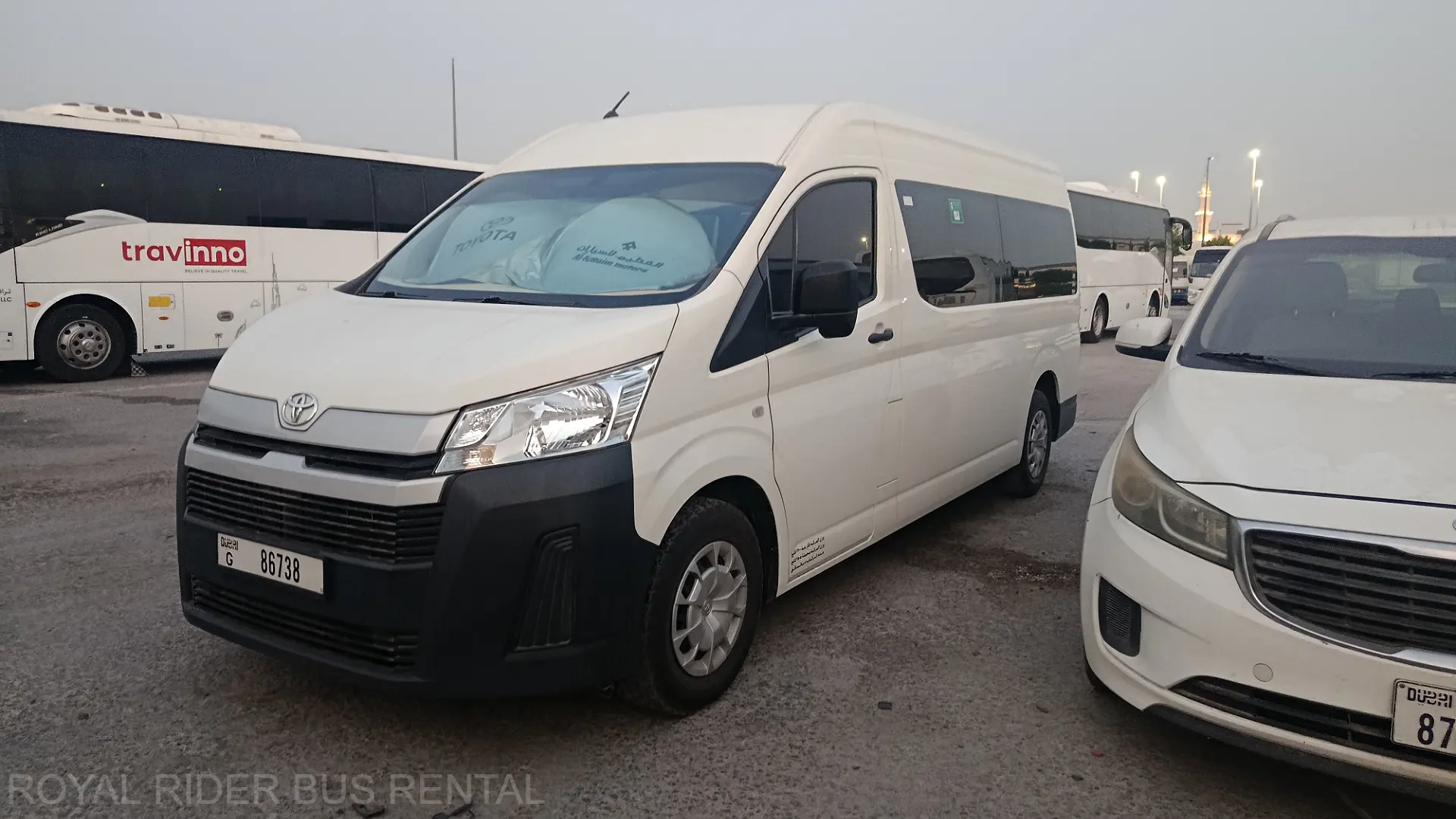 13 seater van hire dubai