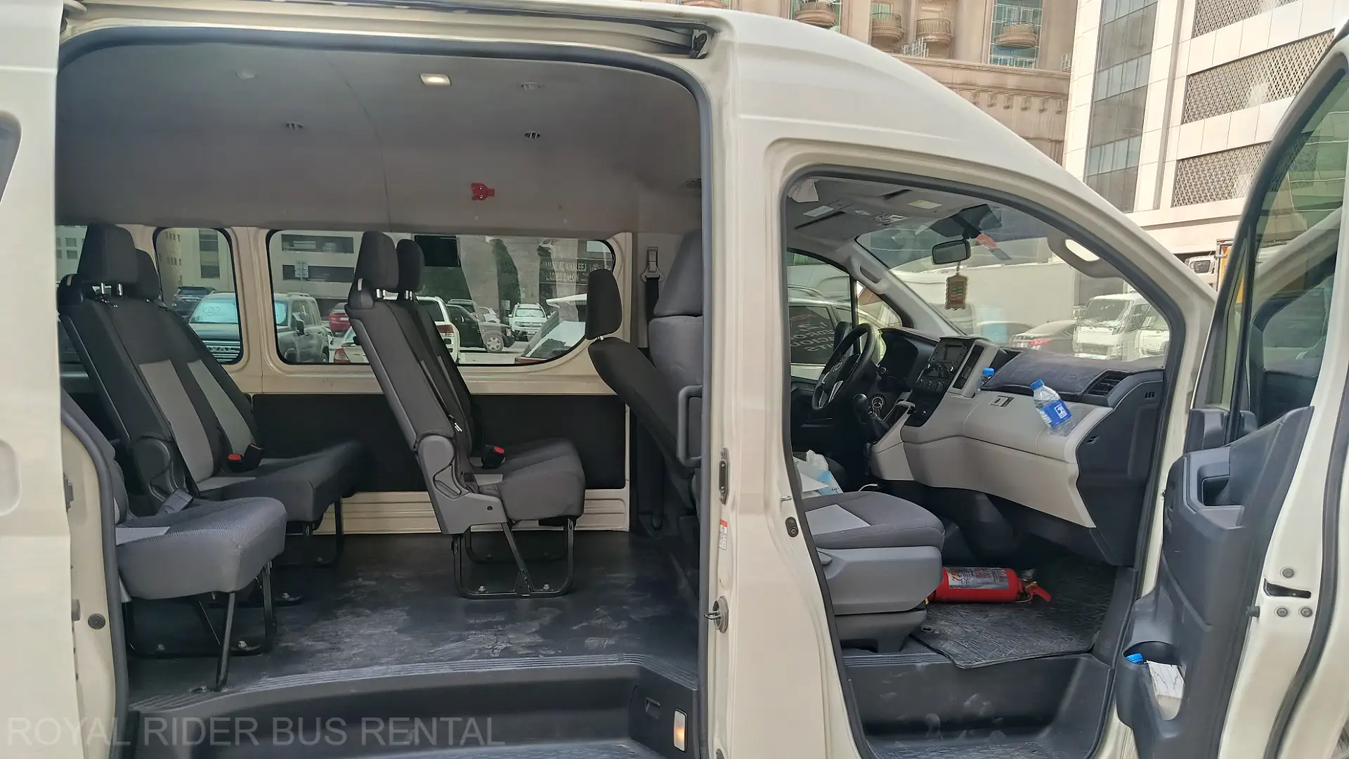 13 seater van luggage space