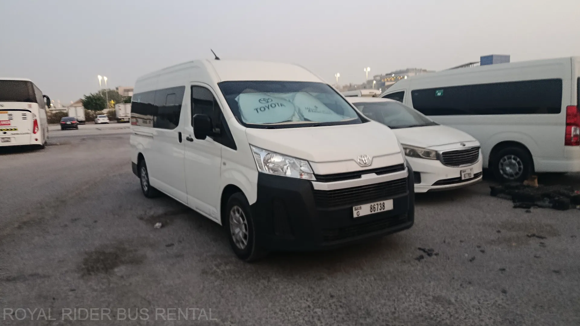 13 seater van rental dubai