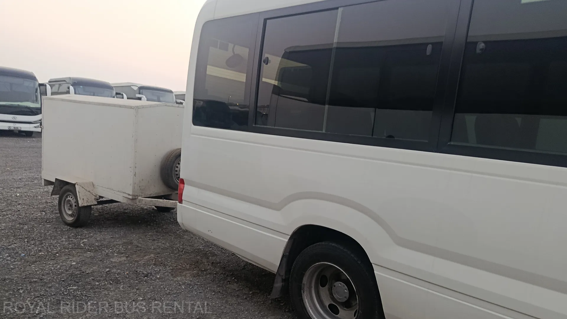 24 seater Coaster luggage space in Dubai