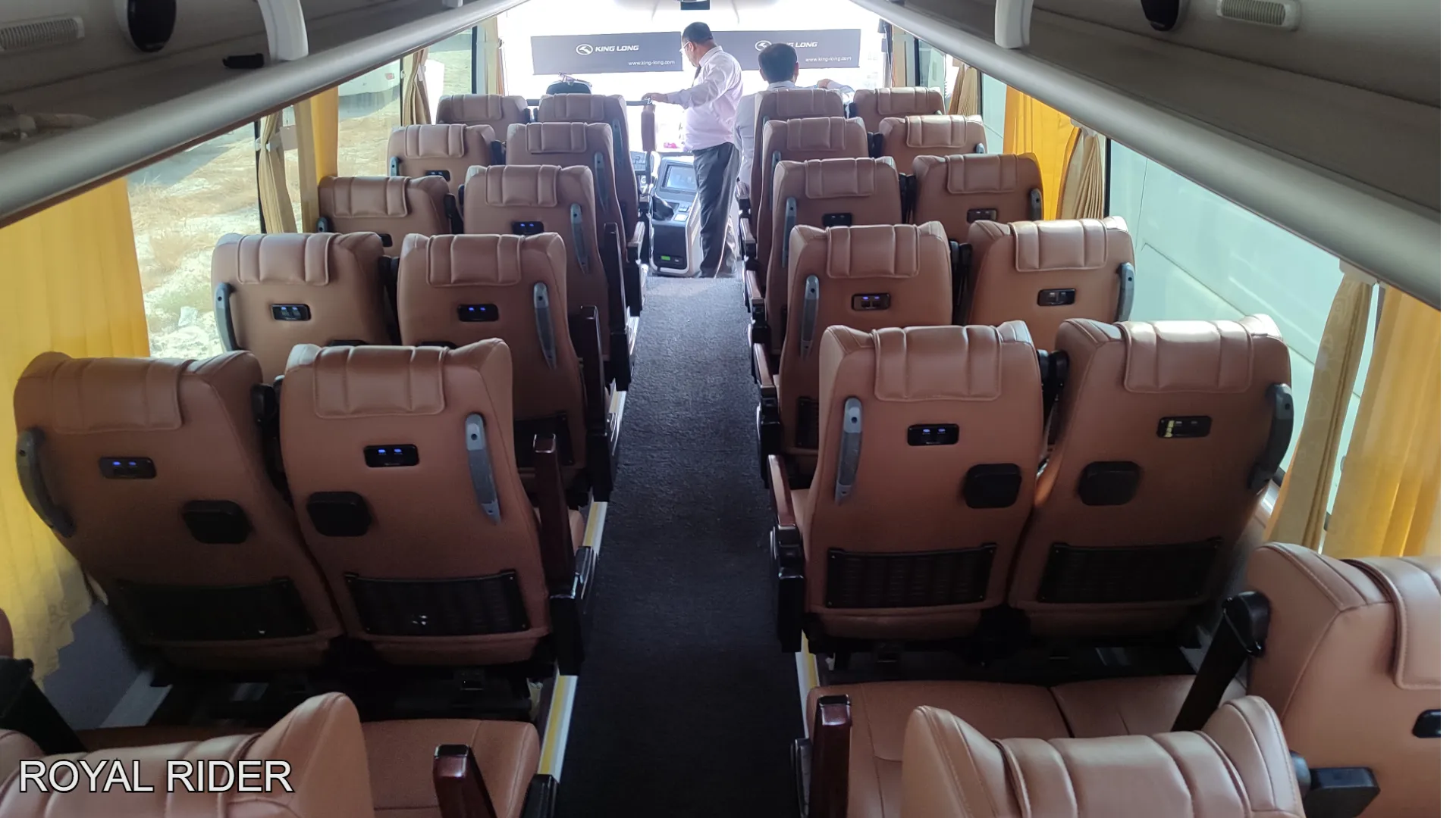 Large capacity luxury bus for group transportation in the UAE