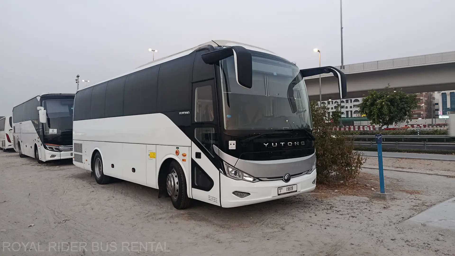 35 seater bus exhibition transport Dubai