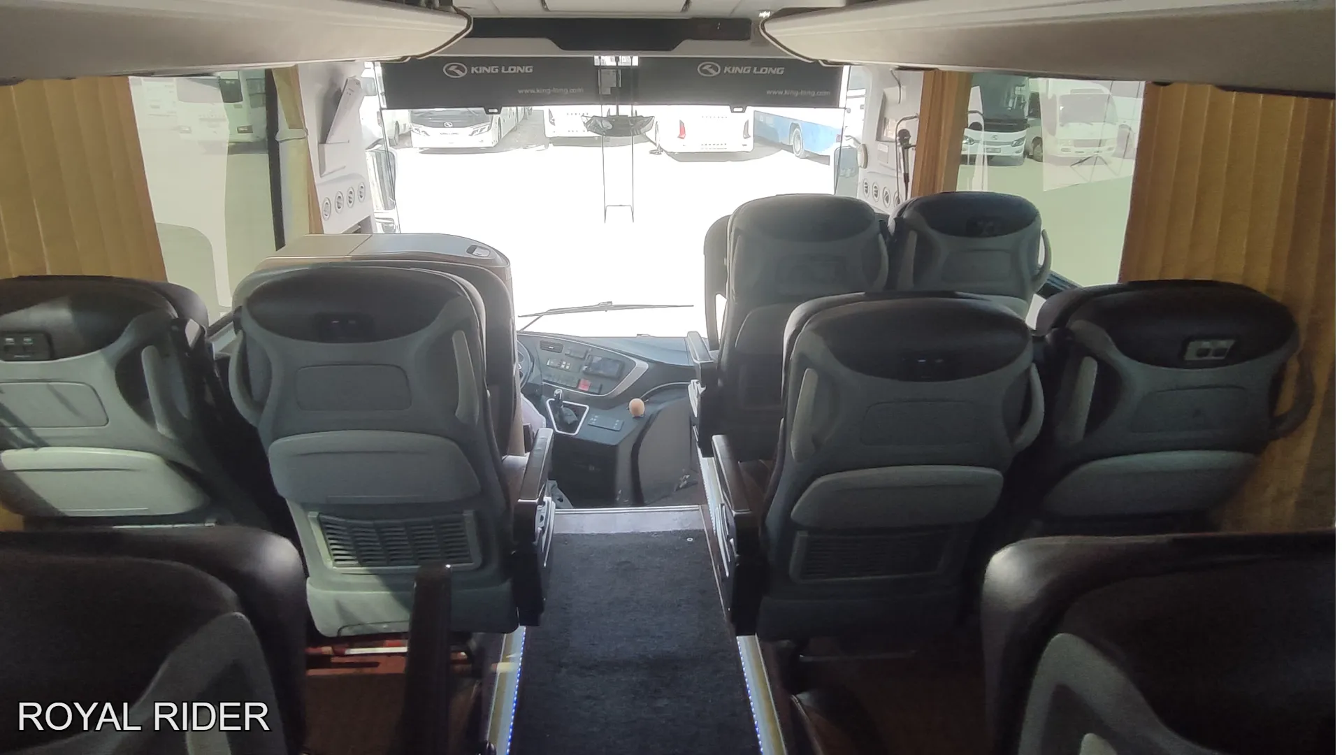 Coach seating layout used for passenger and luggage capacity planning