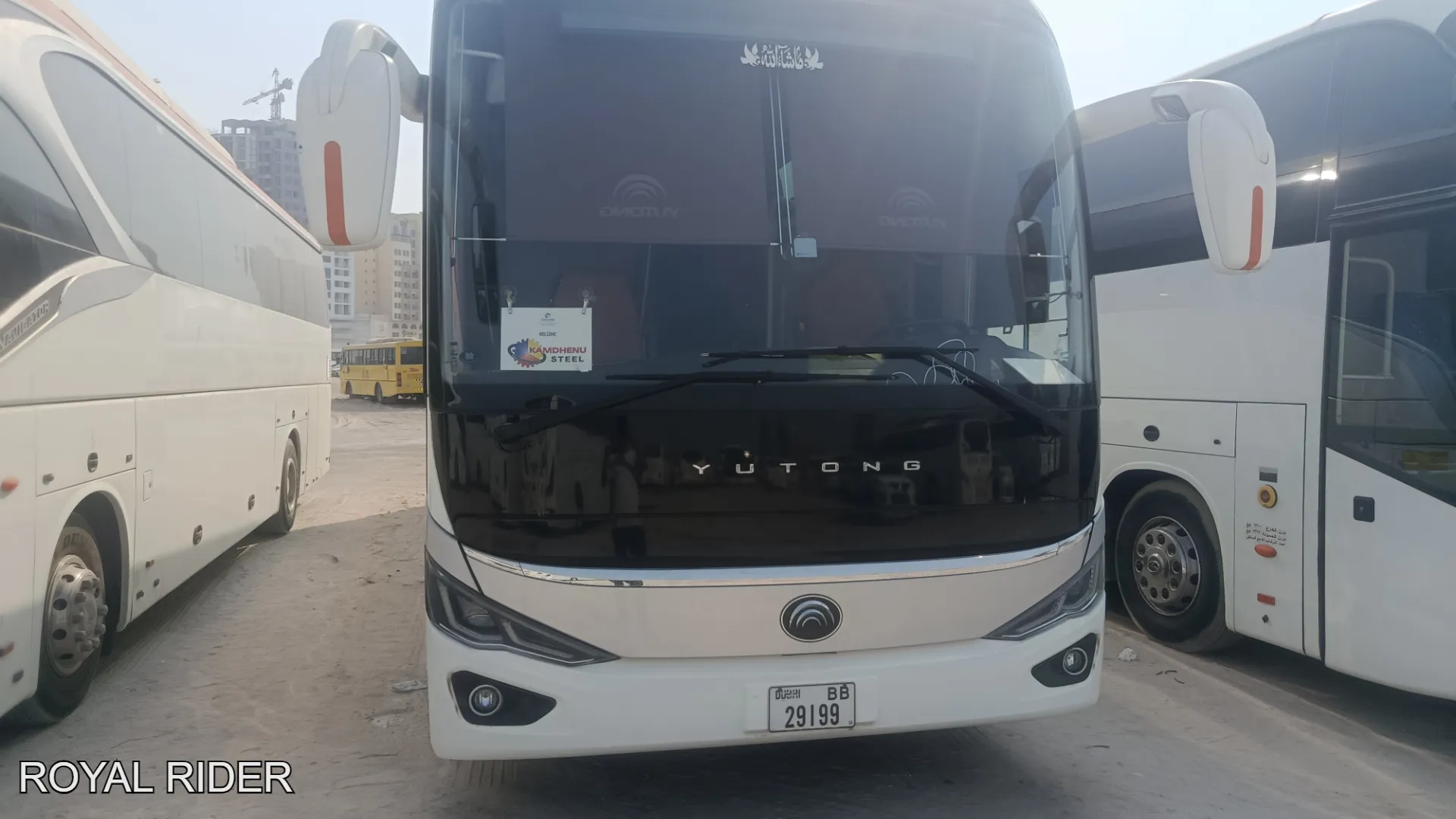 50 seater luxury coach for corporate event transportation in Sharjah