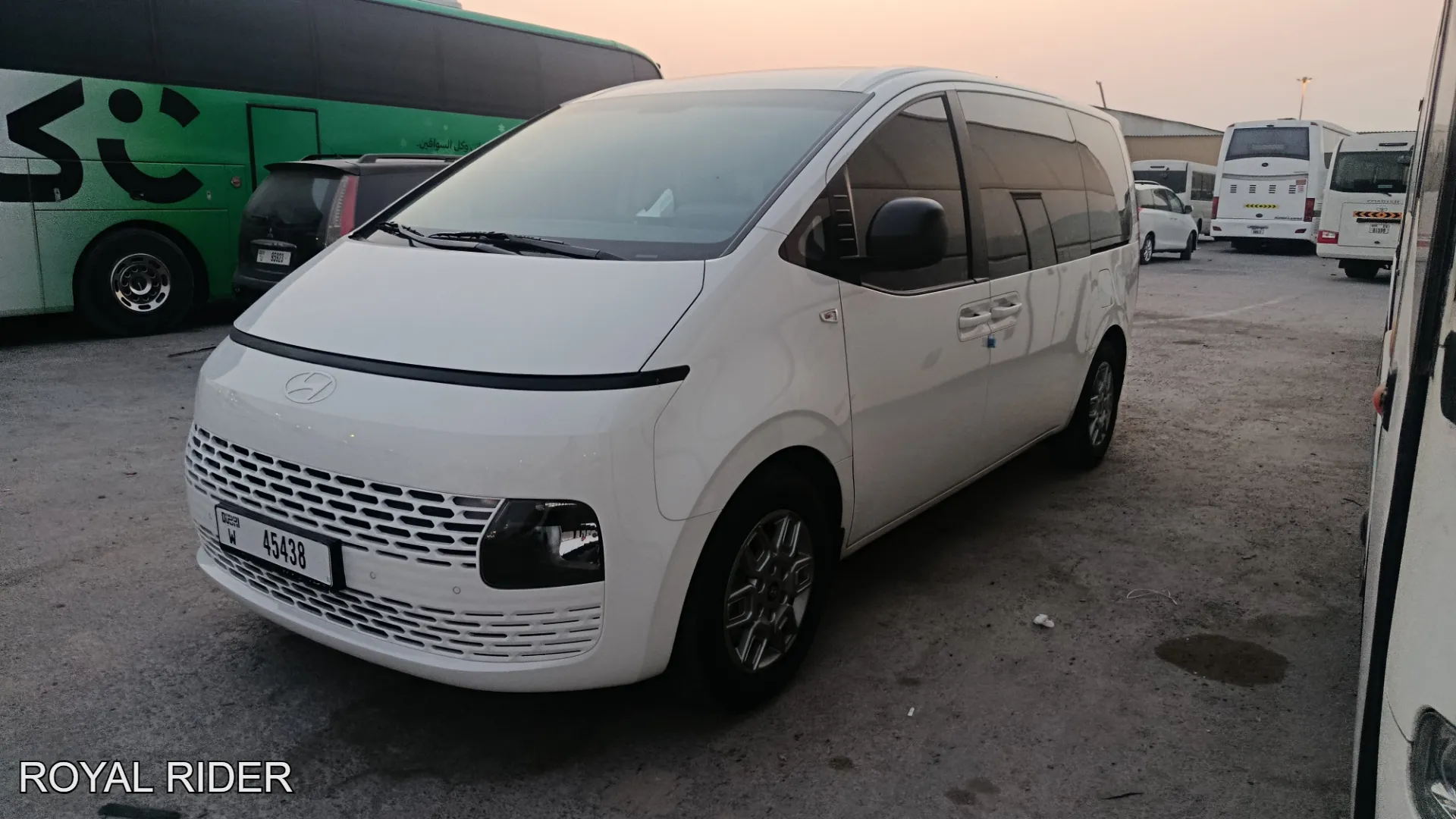 7 seater car rental Dubai with driver for family and airport transport