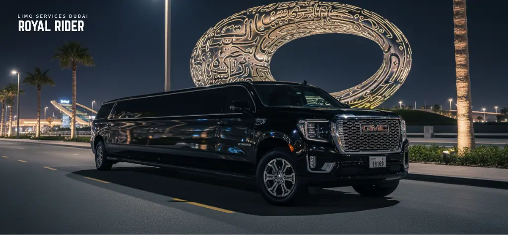 GMC Yukon limousine Dubai with chauffeur