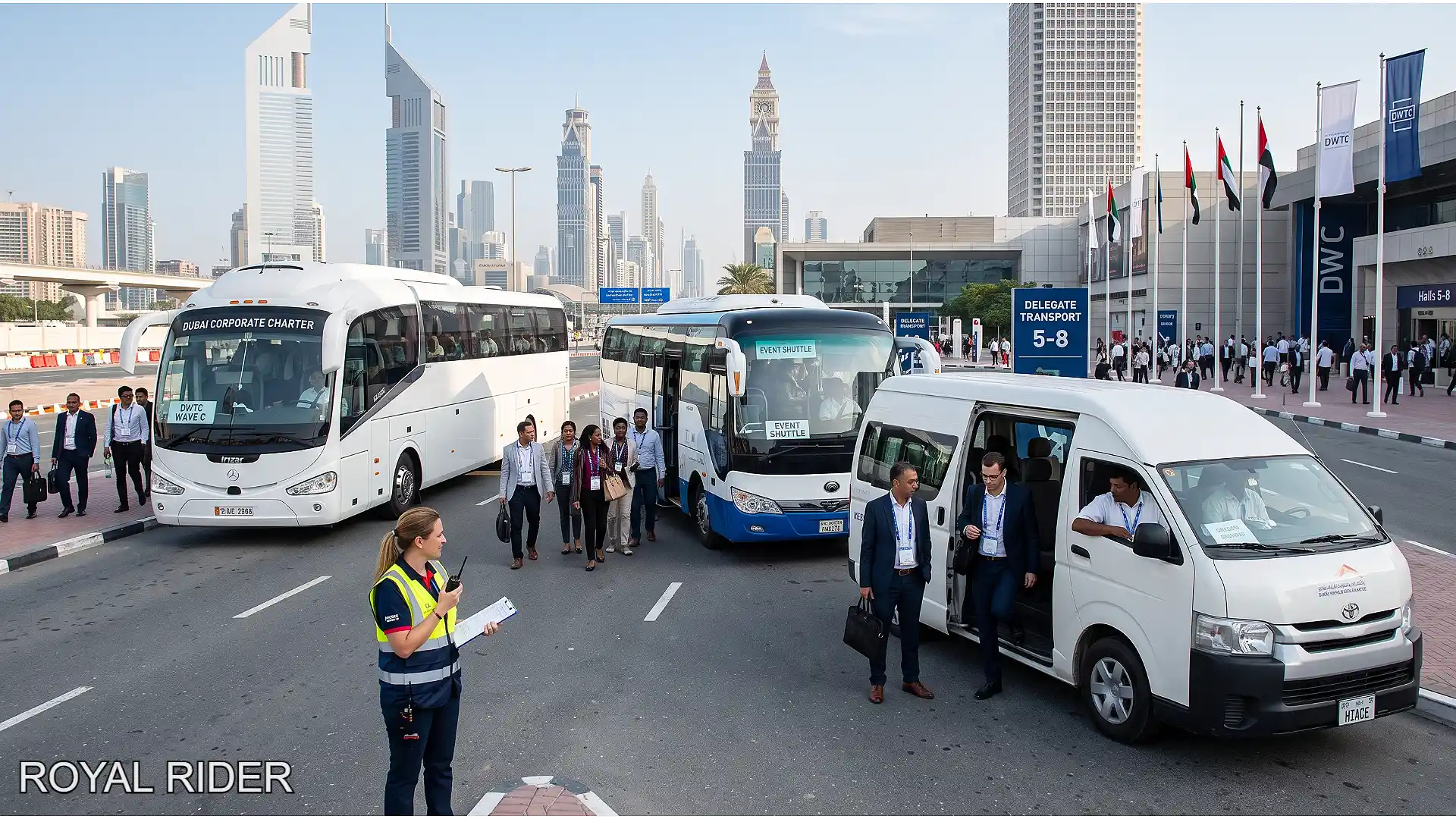 Delegate transportation to Dubai World Trade Centre