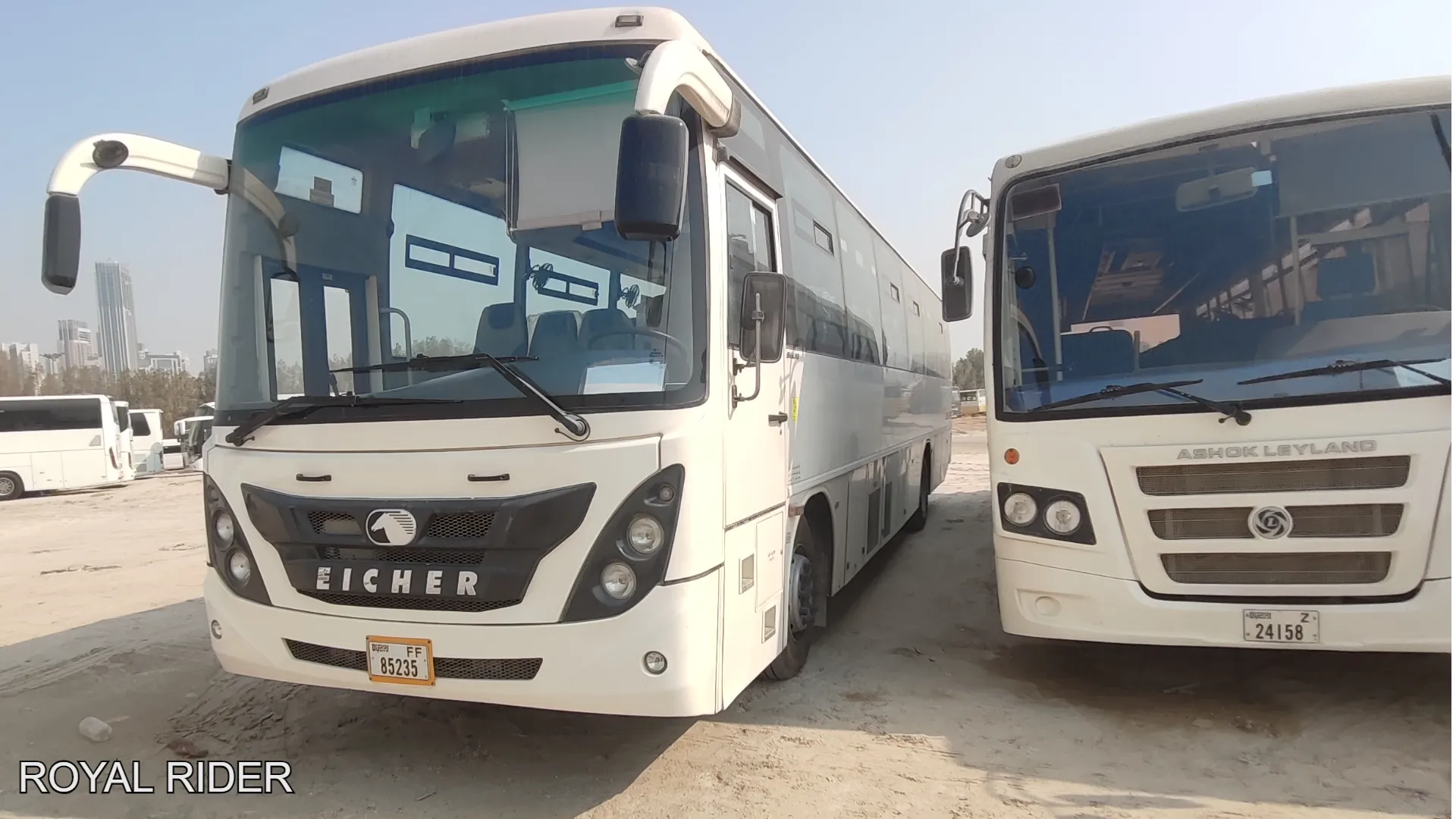 60 to 65 seater heavy bus rental Hatta with driver
