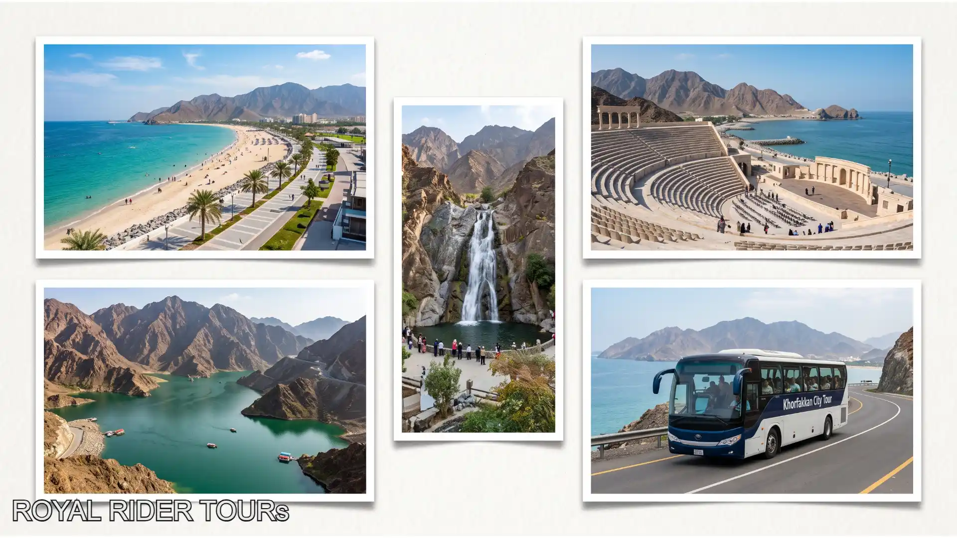 Khor Fakkan sightseeing tour with coastal and mountain scenery