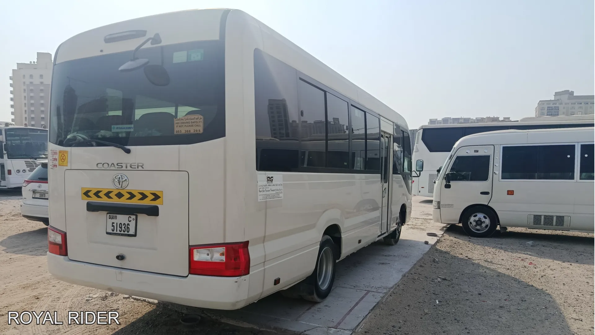 26 to 30 seater Mitsubishi Rosa minibus rental RAK