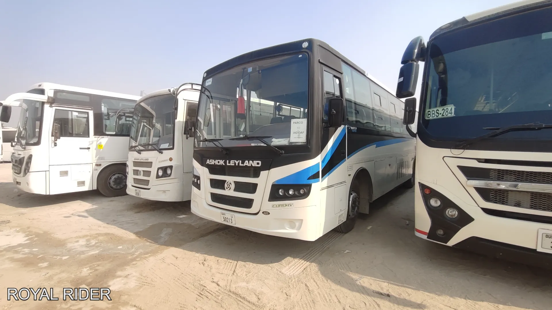 monthly staff bus rental Ajman for employee transport