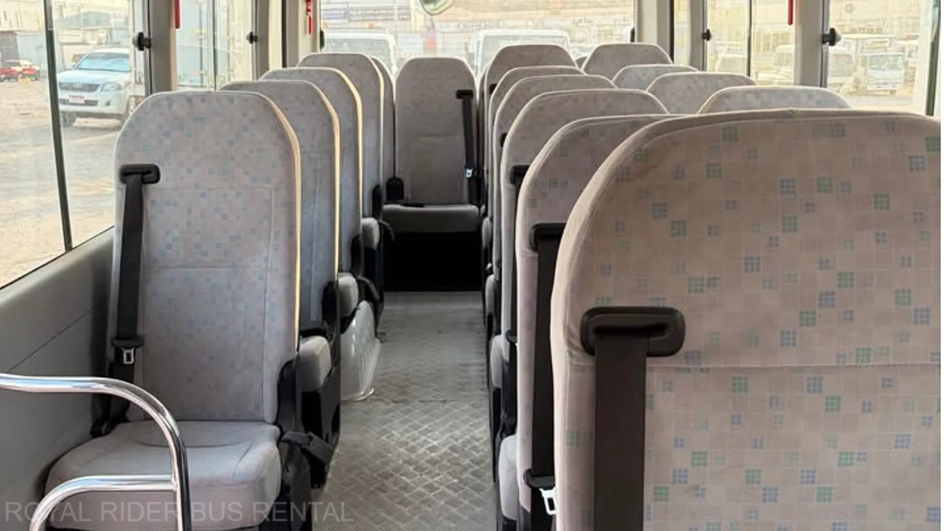 Toyota Coaster 24 seater interior in Dubai