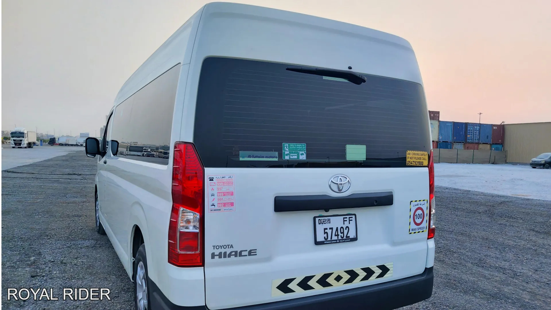 Van hire Sharjah with driver