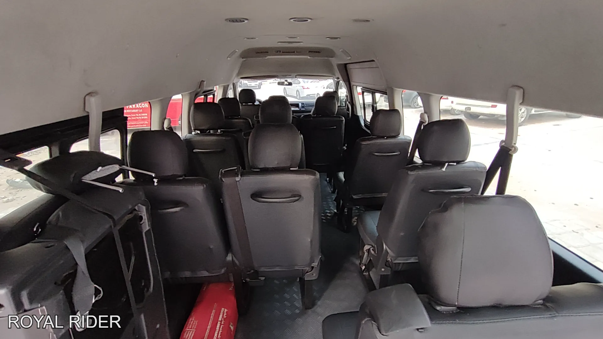 13 to 15 seater Toyota Hiace rental Hatta with driver